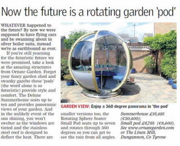 Ornate Garden Rotating Pod