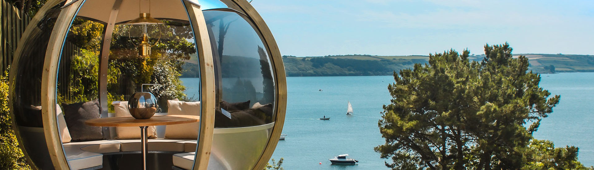 Ornate Garden Pods uninterrupted panoramic views