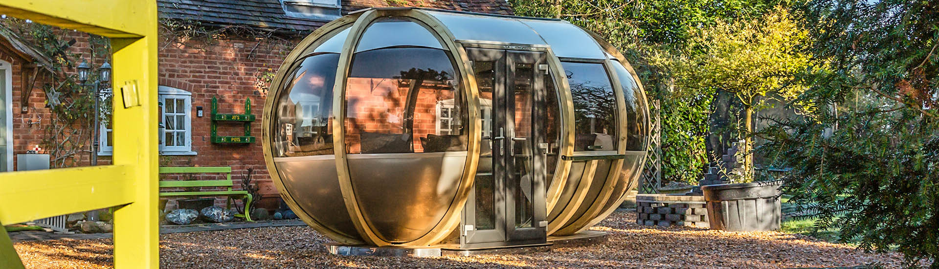 Off Set Ovalhouse Garden Pod by Ornate Garden