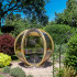 Relax in an Ornate Rotating Garden Pod